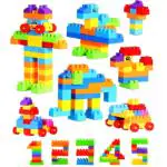 Vastate Bloks First Builders Big Building Creative Open Building and Construction Toy 60 Pcs
