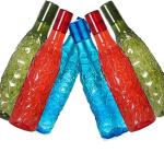 JIKARI Water Bottle Crystal Zig Zag Diamond Texture 1000 ml Multi color