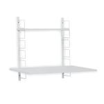 FITIZEN Rack White & FITI-153-WW Ergonomic Height Adjustable Standing Desk -FITI-153-WW