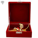 Kalakrithi Religious Brass Bala Krishna Statue on Leaf