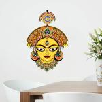 Decor Villa Maa Durga Wall Sticker & Decal (PVC Vinyl,Size-58 Cm X 38 Cm)