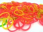 PERDAY 50 Gram Rubber Band Nylon Band 1 Inch For Home/Office/Kitchen/Stationery Daily Use Neon Color