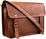 RUSTIC TOWN Handmade Leather Messenger Bag Satchel Leather Laptop Bag