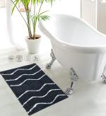 Enyra Bath Mat Anti-Slip Gel Backing Plush Microfiber Bath Mat - 40x60 CM, Floor Mat for Bathroom/Bedroom/Kitchen/Door - Pack of 2 Piece - Dark Grey