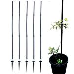 Invelligen Black Plant Support Stick and Straightener 5 ft (Pack of 5)