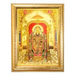 Hawai Gold Plated Shree Tirupati Balaji Photo Frame for Worship Use 36x26cm SFDI89GldFrm
