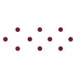 Comet Busters Red Round Bindi For Women