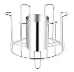 Craftbin Glass Holder Stand for Dining Table, Tumbler Holder, Stainless Steel Glass Holder for Kitchen, Glass Stand for 6 glass (PACK OF 1) Stainless Steel Glass Holder ()