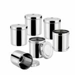 Vinod Stainless Steel Deep Dabba 350 ml/ No.7 - Set of 6 pieces