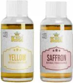 Mr.Kool Natural Food Color Yellow, Food Essence Saffron for Baking Cake 28ml.Pack Of 2 (56 ml)