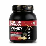 Megagrow Isolate Whey Protein Powder Vanilla Flavor, No Added Sugar - Sodium & Potassuim For Low Carbs and Lean Muscle | 24.5grams Protein, 4.67g BCAA | Pack Of 1kg - 31 servings