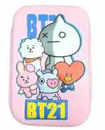 Paper Bear BT21 BTS Art Canvas Pencil Box Pouch