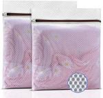 INKULTURE Mesh Laundry Bags for Cloth Washing Size Medium and Large (Set of 2) - Great for Machine Washing Bag and Garment Bag for Blouse, Hosiery, Underwear, Sweaters