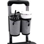 HASTHIP Luggage Cup Holder Dual Sleeve Water Bottle Holder Travel Coffee Cup Holder On Luggage Coffee Cup Sleeve With Fasten Buckle, Safely Hold Your Drink During Travel