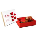 ZOROY Luxury Chocolate Valentines Chocolates Gift Hamper | Valentines Day Chocolate Box For Girlfriend | Boyfriend - I love you printed Chocolates | Chocolate nuts | handcrafted cookies | Teddy bear