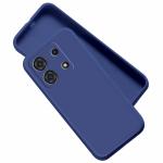 Artistque Liquid Silicone Back Cover Case for Infinix Note 30 5G Shockproof TPU Soft Flexible with Camera Protection - Blue
