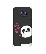 Casotec Love Panda Design 3D Printed Hard Back Case Cover for Samsung Galaxy S6 edge Plus