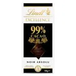 Lindt Excellence Dark 99% Cocoa Chocolate Bar 50gm - Imported from USA