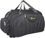 FEDRA Black Polyester Strolley Duffle Bag with Wheels - 60 L