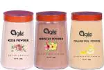Agile Wellness Hair Shine Rose Flower Powder For Face Hair, Hibiscus Powder For Face Pack Hair Pack And Orange Peel Powder For Face Hair Combo 1000 g (Pack of 3)