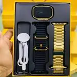 SSN GLOBAL S9 Ultra Gold Edition With Sports Mode Golden SmartWatch