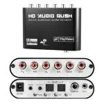 GR DEALS 5.1/2.1 Audio Rush Digital Sound Decoder Converter, Optical SPDIF, Coaxial to 5.1CH 2.1CH Analog Audio