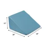 UrbanBed High Resilience Foam Base & Memory Foam Comfort Layer Small Size Orthopaedic Wedge Pillow with Removable Cover, 1 Unit (Teal) 18 x 18 x 11 Inches. Best For Sleeping, Back & Neck Pain Relief, Pregnancy, Anti Snoring, Acid Reflux (pack of 1)