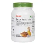 GNC Flax Seed Oil 180 Soft Vegetable Capsules