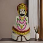 VIVARS CRAFT Marble Dust Lord Khatu Shyam Ji Statue