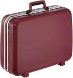 VIP Maroon Polycarbonate Overnighter and Briefcase - 43 cm