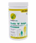 Element One Health and Height Ayurvedic Herbal Nutrition Vitamin Minerals Protein Supplement Tasty Drink Helps Growing Kids With Pre And Probiotics For Growth Immunity Brain And Eye Natural Mango, Pack 1