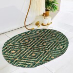 Elegant Weavers Door Mat for Home Entrance | Door Mat for Floor | Jute Doormat (30x45 Cm), Green