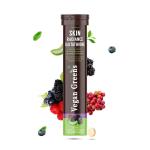 Vegan Greens Skin Radiance Japanese Glutathione with Hyaluronic Acid, Aloe Vera, Lycopene, Vitamin E & C, Grape Seed. For Skin Whitening, Glow & Hydration. (25 Effervescent Tablets, Lemon Ginger)
