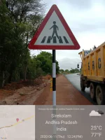 GLOBELite Reflective Triangle Traffic Sign Board As Per IRC