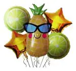 My Party Suppliers Pineapple, Watermelon, Strawberry and Kiwi Balloons Summer Themed Foil Balloons