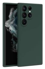 U&E Green Silicone Back Cover For Samsung S22 Ultra