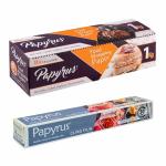 Papyrus Pack of 2 Butter Paper Roll 1kg & Cling Film Roll 30Mtr | Cling Film Wrap Food Packaging | Wrapping Roll For Food | Butter Paper Food Wrapping Paper Roll | Parchment Paper Food Wrapping Paper