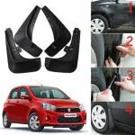 Oshotto Mud Flap (O.E.M Type) Compatible with Maruti Suzuki CELERIO 2017,2018,2019,2020 T-II (Set of 4)