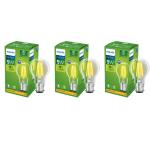 Philips Full Glow 9-Watt B22 Clear Led Bulb | Warm White, Pack Of 3