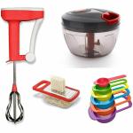 ODD M EVEN Quick and Handy Chopper, Blender, Greater, Measuring Spoon Set Kitchen Tool Set