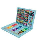 TONY STARK Art Supplies for Kids Deluxe Kids Art Set for Drawing Painting and More with Portable Art Box, Coloring Supplies Art Kits Best Christmas Great Gift for Kids. (Blue)
