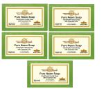 Parwati Gramudyog Herbal Products Neem Handmade Herbal soap With Essential oils Pack of 5