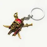 OFM Pirates of The Caribbean Keychain Jack Sparrow Captain Mask Skull Keychain
