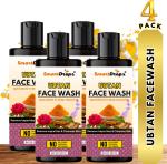 Smartdrops Ubtan Facewash For Skin Glowing Skin Dark Spots And Hyperpigmentation Face Wash, 400 Ml For Men, Women (Pack Of 4)