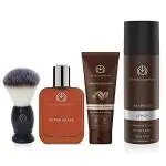 The Man Company Premium Shaving Kit for Men with Shaving Foam, Black Brush, After Shave Spray, Coffee Face Wash | Growth, Conditioning & Styling | for Father, Husband, Brother