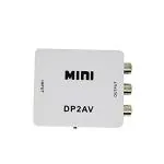 Microware Display Port DP to RCA Adapter, White