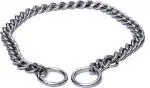 PSK Pet Mart Dogs Choke Chain, Tag (Silver) (Set Of 3)