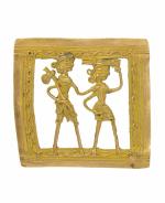 Indian Culture Square Shape Bastar Art Brass For Handicraft Art By BHARATHAAT