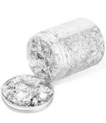 GSWC Pure Silver Flakes for Cake Decoration Sweets Garnished and Food Decoration, 2 g