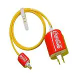 RUPELIK (iPhone 18W Charger Cover CocaCola) Cartoon 3D Design Protective Case Cover for 20W /18W iPhone USB-C Power Adapter Charger Case Cover (With Cable Protector) CocaCola